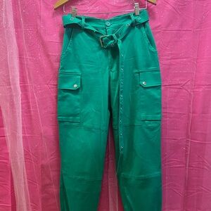 Hot & Delicious Teal Pants with Belt